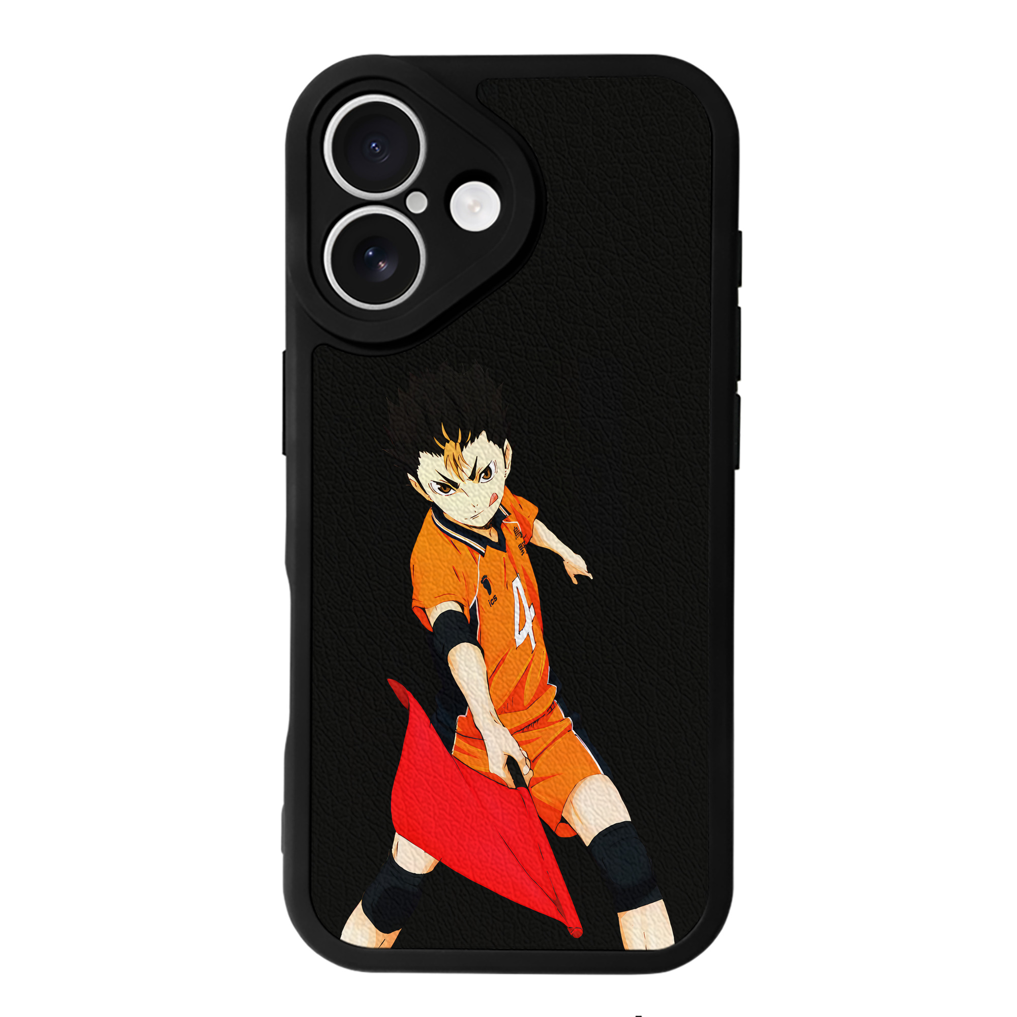 （画像用） ハイキュー!! Haikyu!! 【iPhone 16シリーズ対応】シリコンスマホケース（レザー調） 材質：シリコン